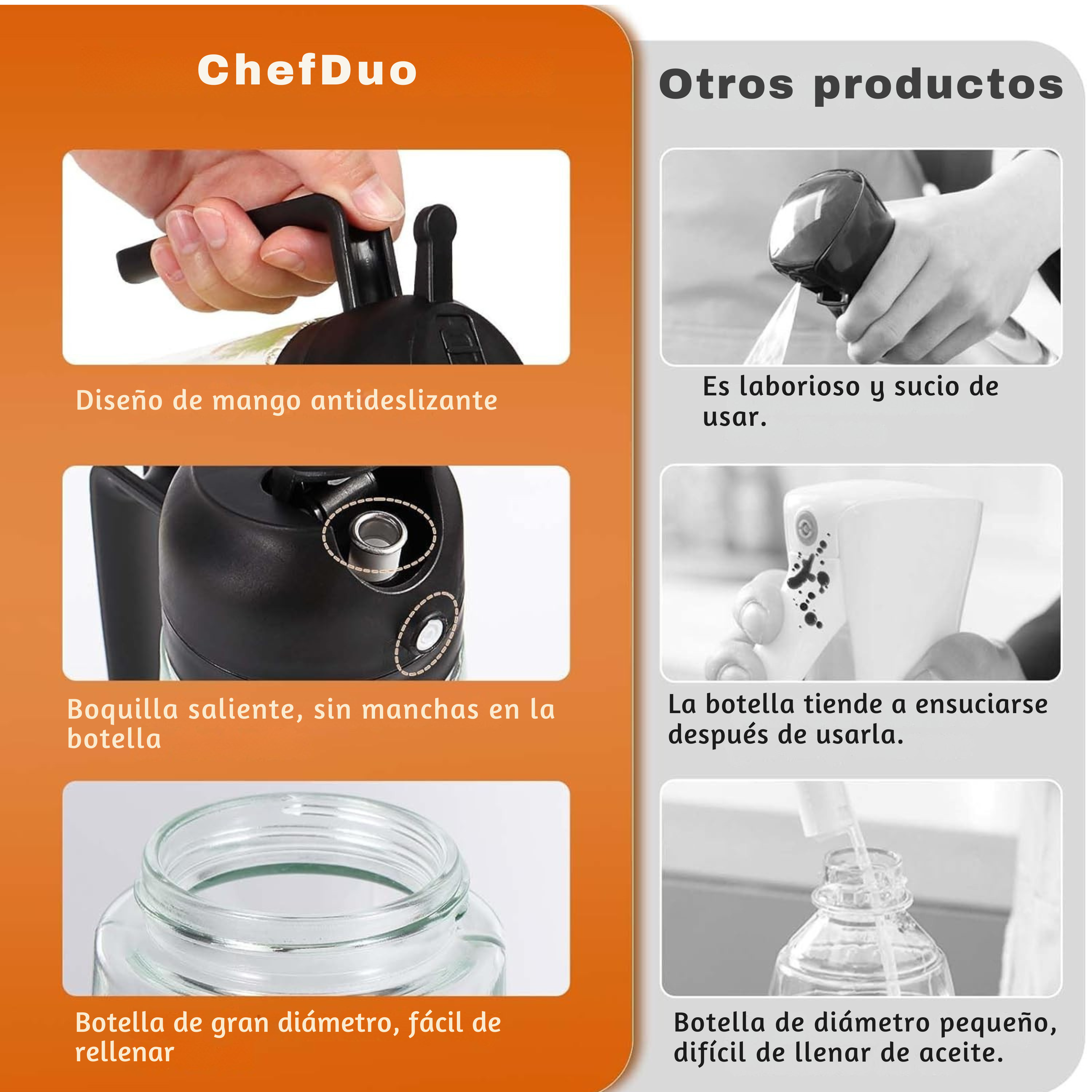 Pulverizador de aceite 2 en 1 Spray