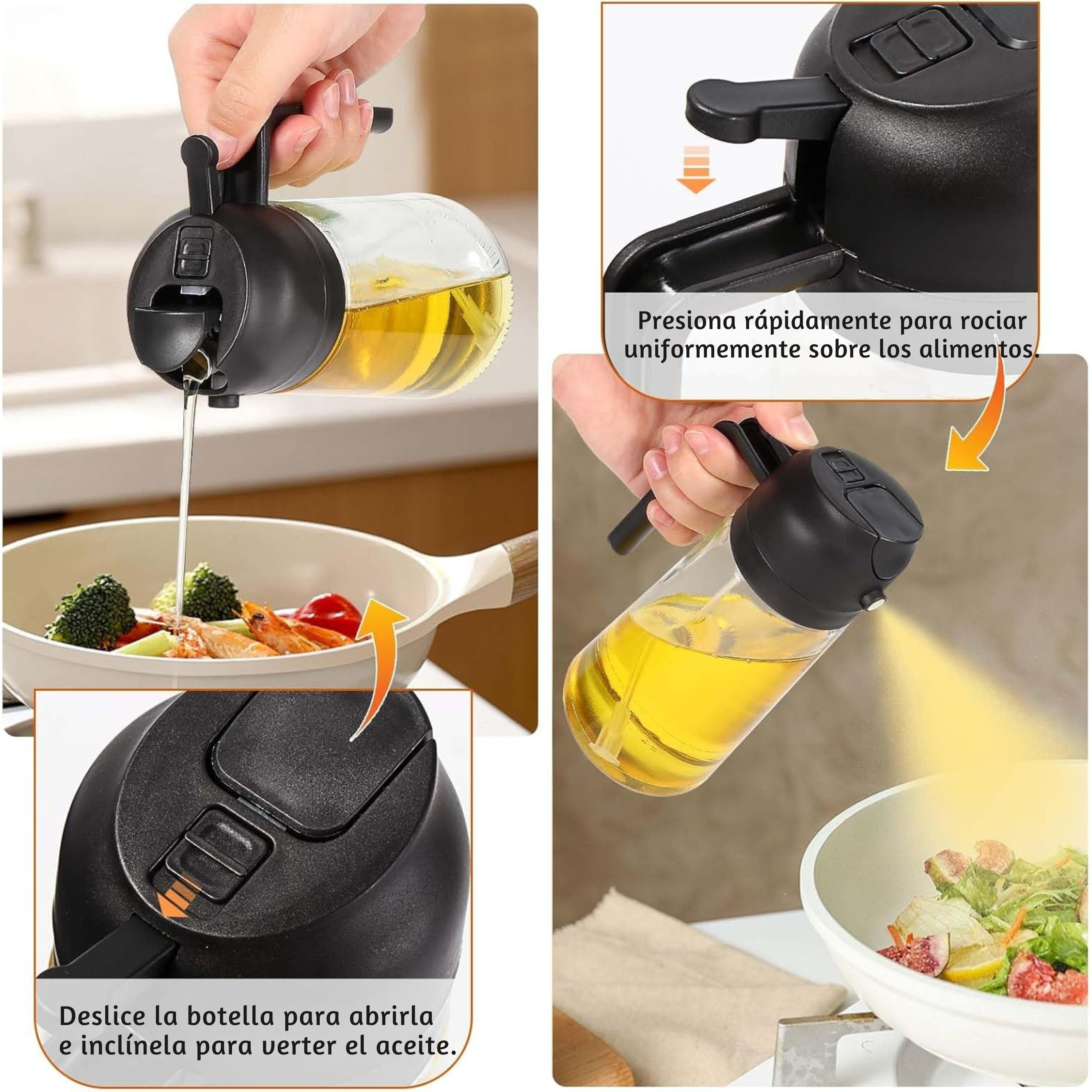 Pulverizador de aceite 2 en 1 Spray